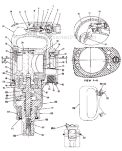 Page A Diagram and Parts List for CP0611 T022579 Chicago Pneumatic Wrench